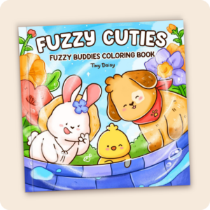 Fuzzy Cuties Coloring Book