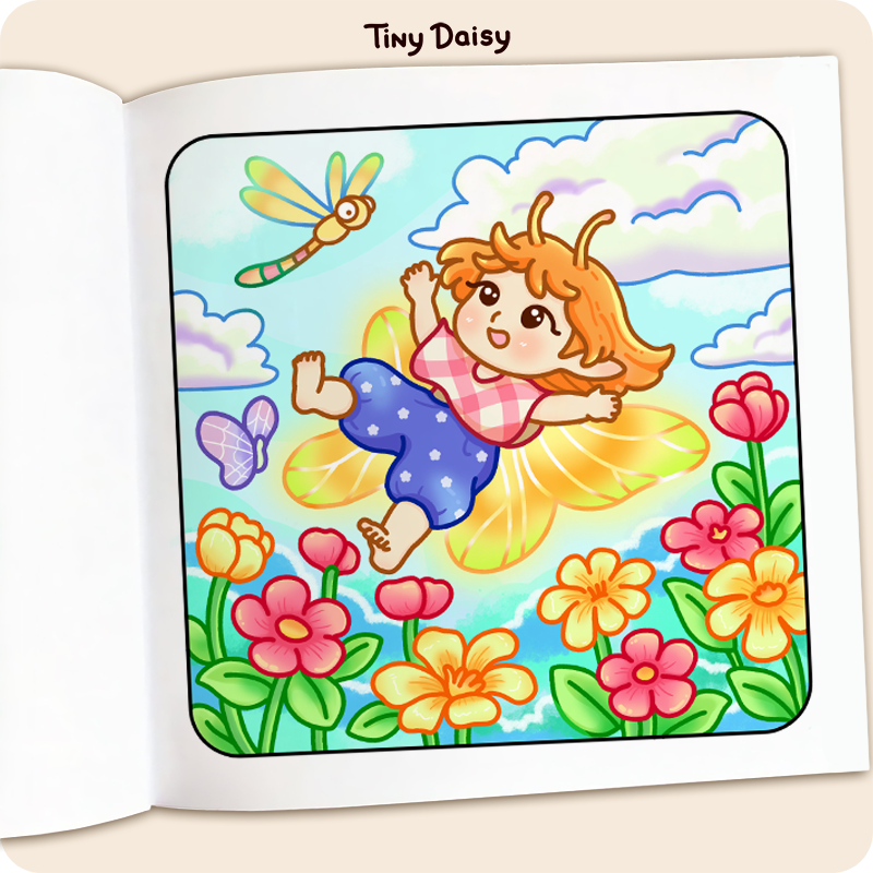 Tiny Fairy Coloring Book - Image 3