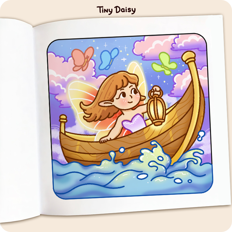 Tiny Fairy Coloring Book - Image 4