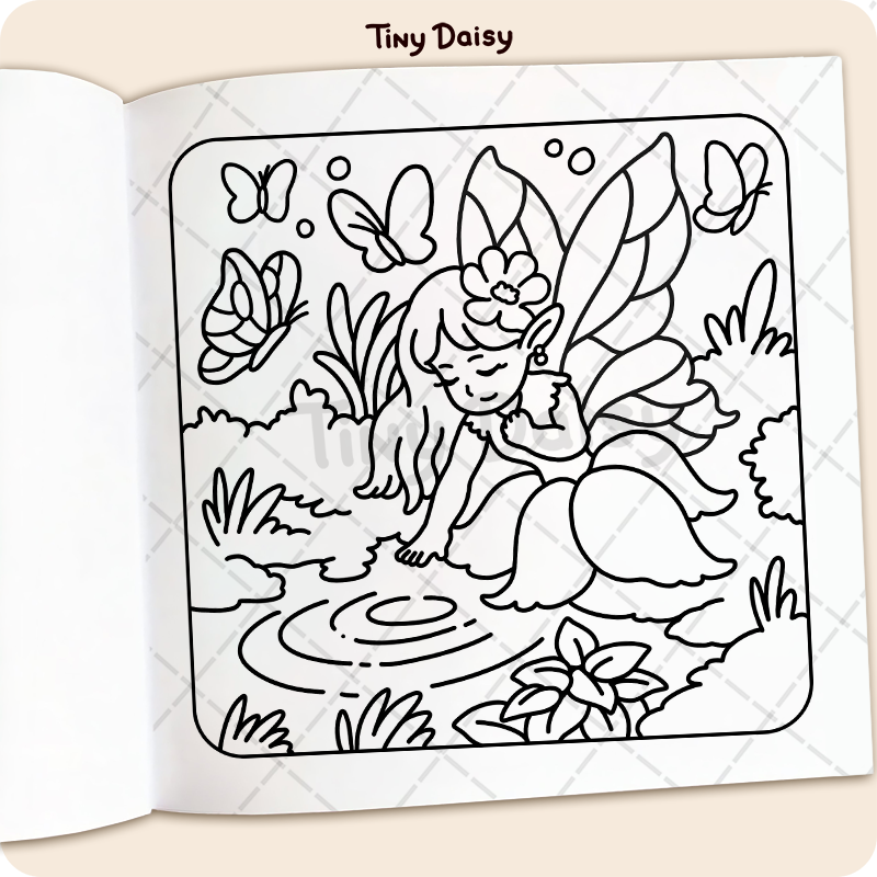 Tiny Fairy Coloring Book - Image 5