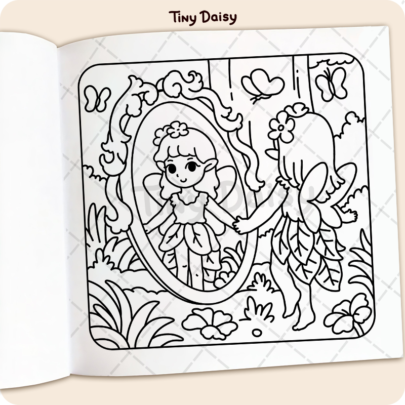 Tiny Fairy Coloring Book - Image 6