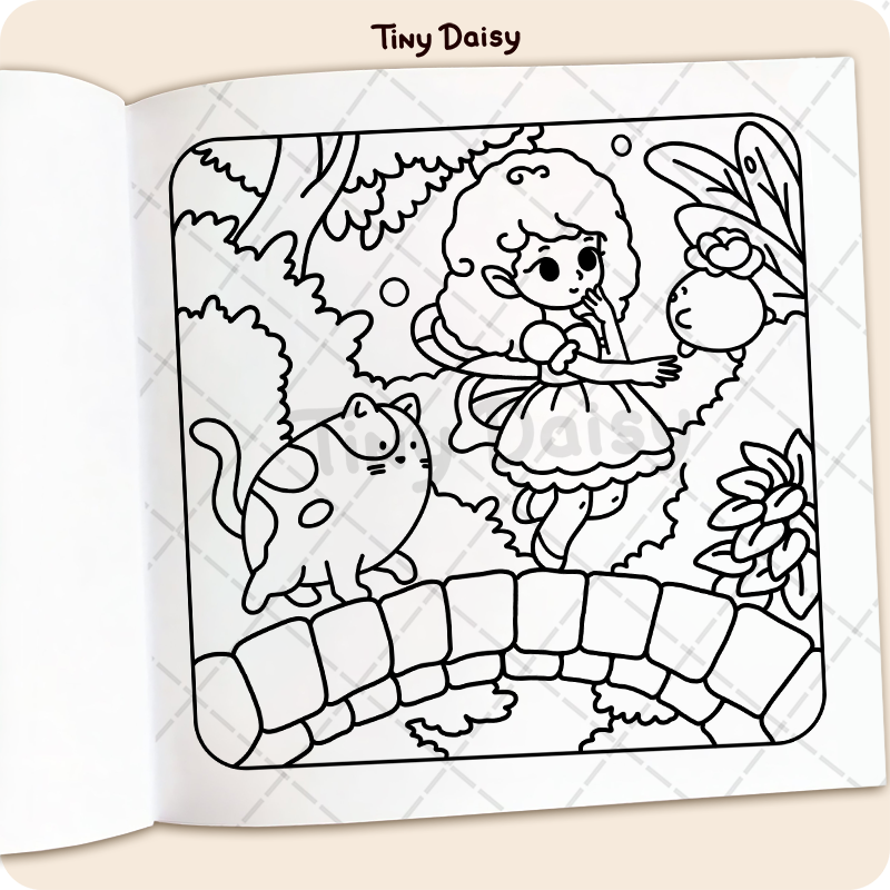 Tiny Fairy Coloring Book - Image 7