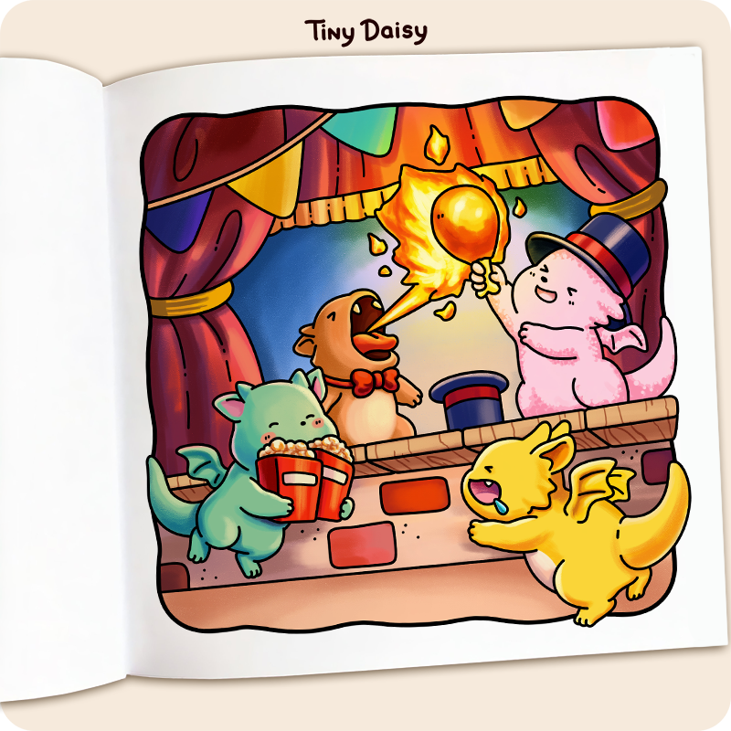 Tiny Tales Mini Coloring Book (Moonlight Cover 6 x 6 inches) - Image 9