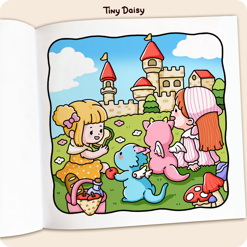 Tiny Tales Mini Coloring Book (Moonlight Cover 6 x 6 inches) - Image 7