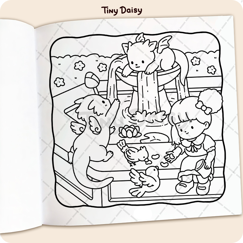 Tiny Tales Mini Coloring Book (Moonlight Cover 6 x 6 inches) - Image 6