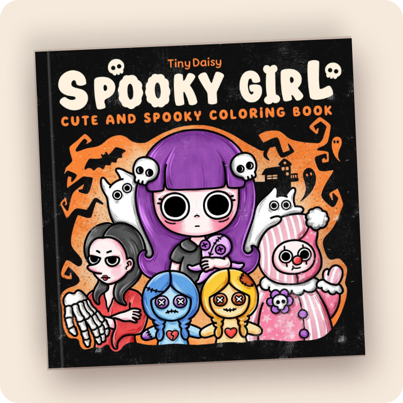 Spooky Girl Coloring Book