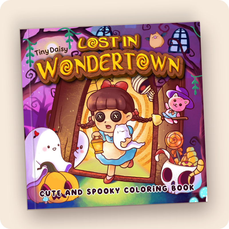 Lost In Wondertown Coloring Book