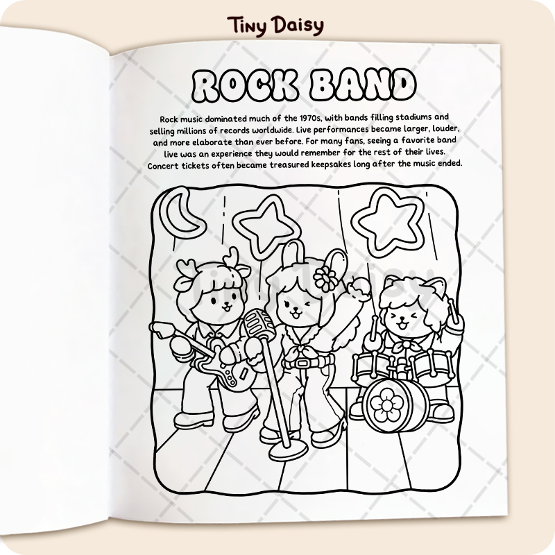 Cozy 1970s Coloring Book (8.5 x 11 Inch) - Image 4