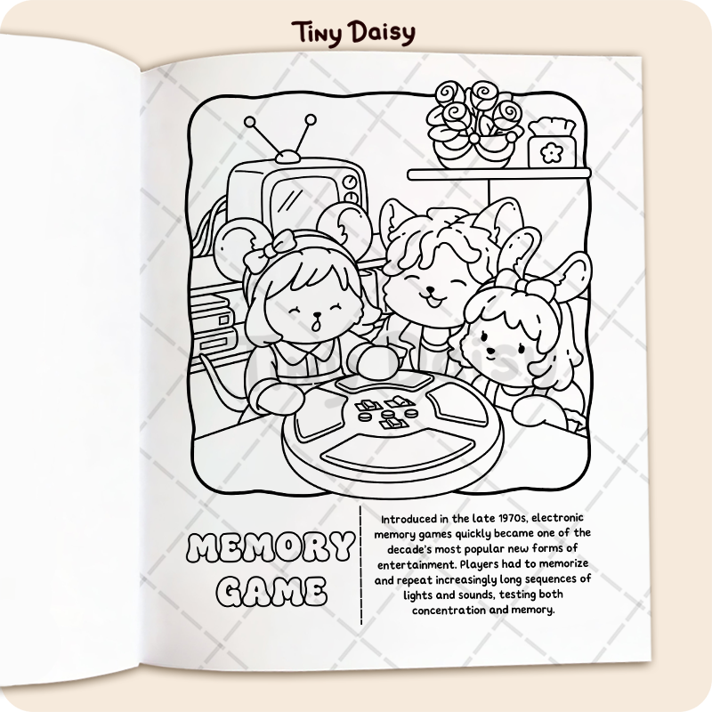 Cozy 1970s Coloring Book (8.5 x 11 Inch) - Image 6