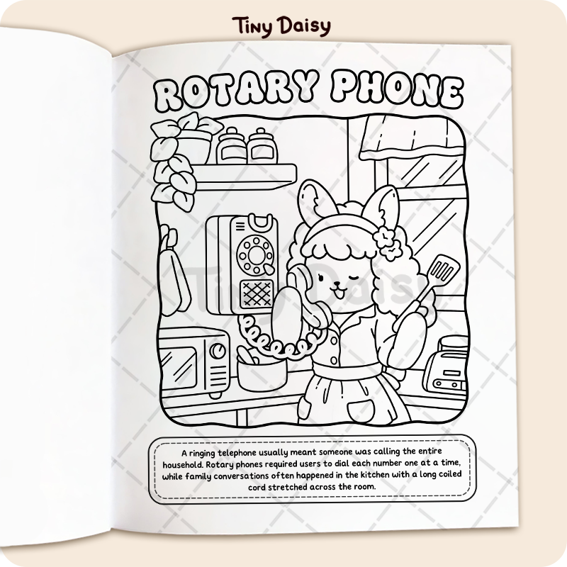 Cozy 1970s Coloring Book (8.5 x 11 Inch) - Image 7