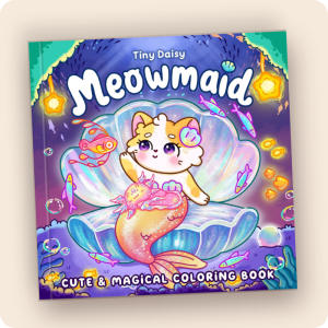 Little Meowmaid Coloring Book