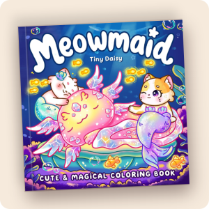 Alternative view of Little Meowmaid Coloring Book