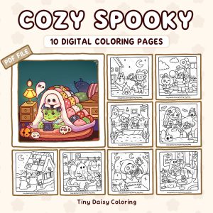 Cozy Spooky – Mini Digital Coloring Set