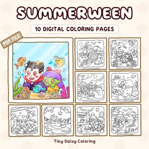 Summerween – Mini Digital Coloring Set