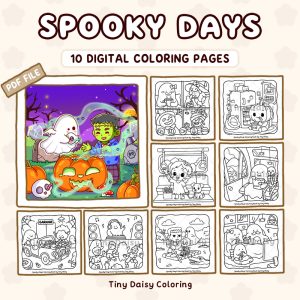Spooky Days – Mini Digital Coloring Set