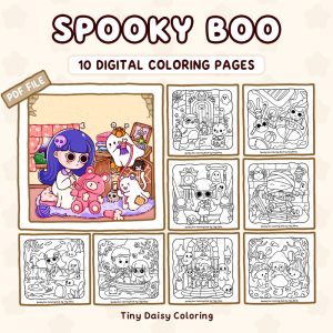 Spooky Boo – Mini Digital Coloring Set