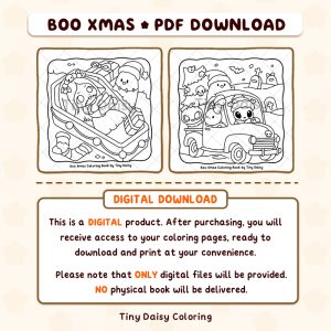 Alternative view of Boo Xmas – Mini Digital Coloring Set