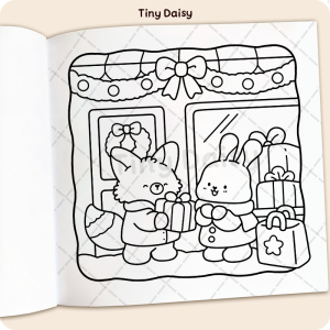 Alternative view of Fuzzy Advent Coloring Book