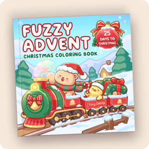 Fuzzy Advent Coloring Book